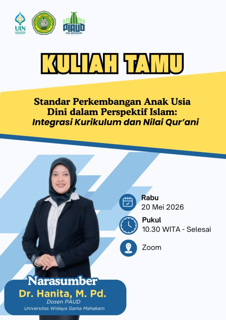 Kuliah Tamu Nasional: Transformasi Pendidikan Anak Usia Dini melalui Nilai Qur’ani
