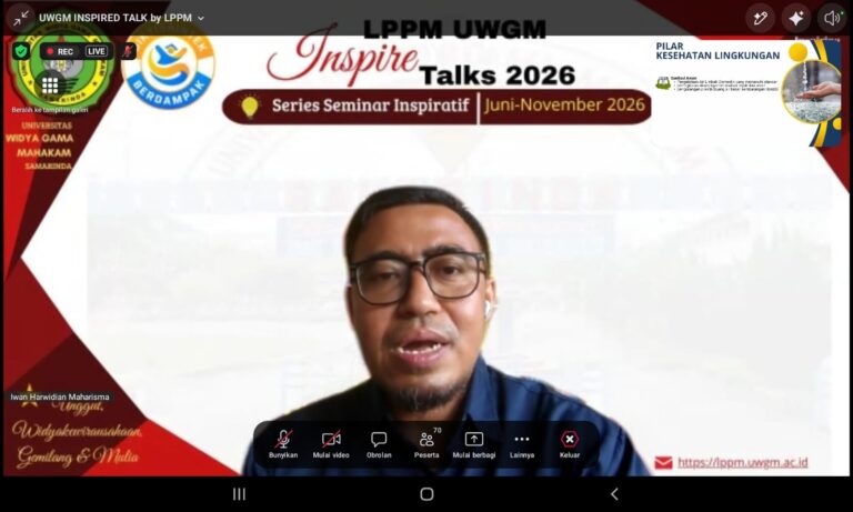 LPPM UWGM Gelar Inspire Talks 2026, Bahas Sinergi Kesehatan Lingkungan dan Ecopreneurship untuk Pembangunan Berkelanjutan